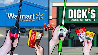 Walmart vs Dick's Sporting Goods Budget Fishing Challenge