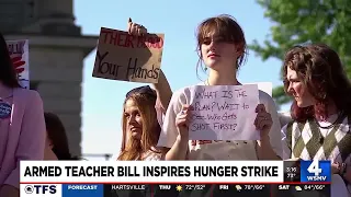 Armed teacher bill inspires hunger strike