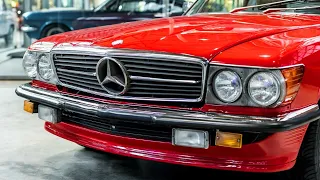 r107 Mercedes-Benz 560 SL most powerful roadster of its generation, 1989