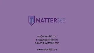 Intro to Matter365 - Legal Software for law firms fully integrated with Microsoft 365