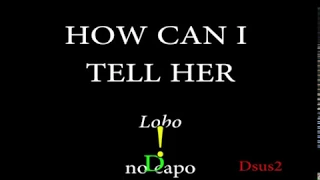HOW CAN I TELL HER - LOBO (Easy Chords and Lyrics)