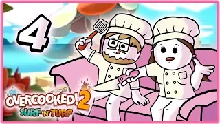 Brick Wall Couple | Part 4 | Let's Play: Overcooked 2: Surf n' Turf | Couch Couple Co-Op