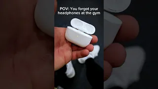 When you forget to bring your headphones to the gym 🤮 #gymshorts #memes #music