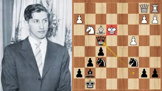 Bobby Fischer's Best Chess Move 💥💥 Incredible tactical Combination#9