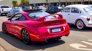 LEVEI MEU ECLIPSE TUNADO NO ENCONTRO DE CARROS!!!