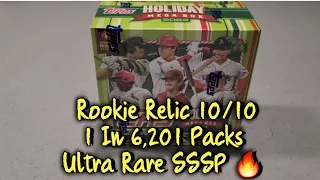 🎄 2023 Topps Holiday Mega Boxes Are Here 🎅 SICK RC Relic /10 plus an Ultra Rare SSSP 🔥