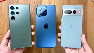 iPhone 15 Pro Max vs Samsung S23 Ultra vs Google Pixel 7 Pro