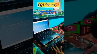 CGL Mains Typing Test ||CGL Aspirant Motivational Shorts #cgl #motivational #ytshorts #shorts #viral