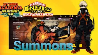 7500 coins summons for WHM bakugou [MHA The Strongest Hero x MHA World Heroes Mission]