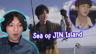 SUPER TUNA Behind The Scenes?! - Me, Myself, and Jin 'Sea of JIN Island' Reaction