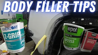 TIPS AND TRICKS when using auto body filler to fix large dents!