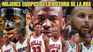 TOP 7 mejores EQUIPOS de la HISTORIA de la NBA