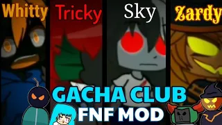 Whitty Vs Tricky Vs Sky Vs Zardy(Gacha Club)[Friday Night Funkin Mod]