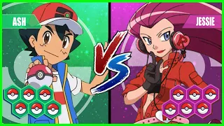 Pokemon Battle Pedia: Ash Vs Jessie (Team Rocket)