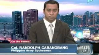 Panayam kay Col. Randolph Cabangbang tungkol sa operasyon ng pagtugis sa NPA