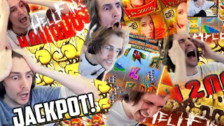 XQC Gambling: Biggest Jackpot Wins Compilation from Book of Shadows, Girlfriends, Dog House & Dragon