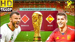 FIFA 23 - Morocco vs Spain - Last 16 - World Cup 2022 - Xbox Series X Gameplay
