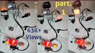 Wiring karne ka mukamal tarika | How to wiring connection indicator Head light  with ignition swt