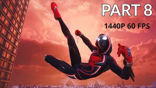 MARVEL'S SPIDER-MAN MILES MORALES 100% Walkthrough Gameplay Part 8 No Commentary (PC - 1440p 60FPS)