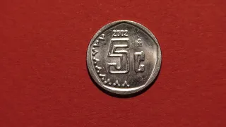 Coin. Estados undos Mexicanos 5 cents 2002