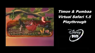 Timon & Pumbaa Virtual Safari 1.5 (DVD) Playthrough (Gameplay) The DVD Files