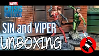 MARVEL CRISIS PROTOCOL - SIN AND VIPER - UNBOXING AND REVIEW