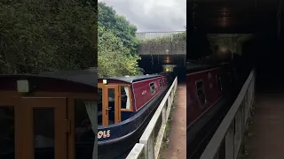 Narrowboat Carole emerging from Armitage Tunnel on the Trent and Mersey canal heading south #canal