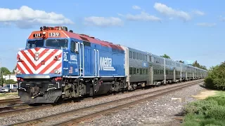 UPNW Metra Rush Hour at Mount Prospect, IL - 5/18/17