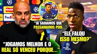 🚨 EITA! GUARDIOLA PERDEU A LINHA e OLHA O QUE O VINI E O RODRYGO FALARAM!