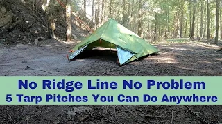 No Ridge Line No Problem 5 Tarp Pitches You Can Do Anywhere.