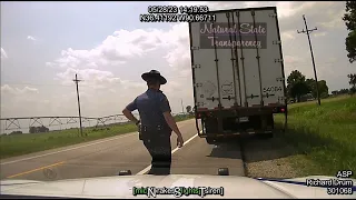 OTR 18-Wheeler Traffic Stop Corning Clay Co Arkansas State Police Troop C Traffic Series Ep. 461