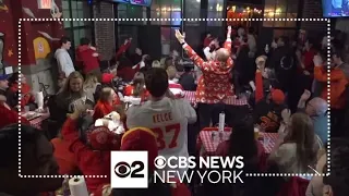 Chiefs fans in New York City celebrate AFC title game win over Ravens