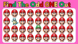 Find The ODD One Out Super Mario Bros Edition!🍄 30 Ultimate Levels Emoji Quiz