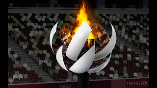 Watch Nendo's Tokyo 2020 cauldron open to reveal Olympic flame