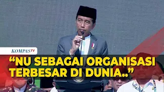 Pidato Jokowi di Resepsi Puncak Satu Abad NU: Harus Terdepan Membaca Gerak Zaman