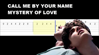 Sufjan Stevens - Mystery of Love (Call me by your name ost)(Easy Guitar Tabs Tutorial)