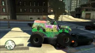 GTAIV (PC) GRAVE DIGGER CAR MOD