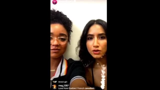 The bold Type: Aisha Dee and Nikohl Boosheri on instagram live 8/01/2017