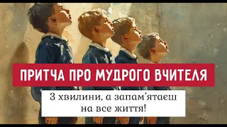 Притча про мудрого Вчителя. 3 хвилини, а запам’ятаєш на все життя!