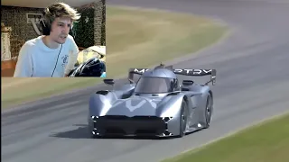 xqc reacts to McMurtry fan car breaks Goodwood Hill Record! | Festival of Speed 2022