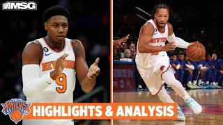 RJ Barrett & Jalen Brunson Lead Knicks to Blowout Win vs Detroit Pistons | New York Knicks