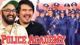 *POLICE ACADEMY* split our sides (First time watching reaction)