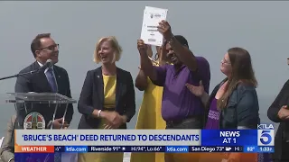 Bruce’s Beach deed returned to descendants