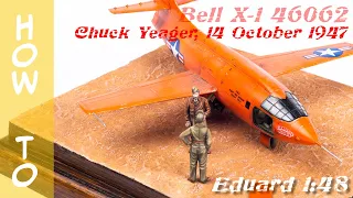 Kit Review and building Eduard Bell X-1 1:48  - 6062 Chuck Yeager