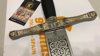 Меч Короля Артура Эскалибур , Excalibur Sword gold Art Gladius