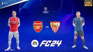 FC 24 - Arsenal Vs Sevilla - Champions League 23/24 | Grp. B | PS5™ [4K60]