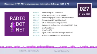 Полезные HTTP API tools, развитие interpolated strings, .NET 6 P3