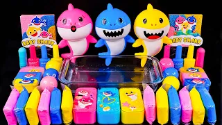 Baby Shark Mixing Random Cute Slime | Baby Shark Slime Mixing | HP Slime