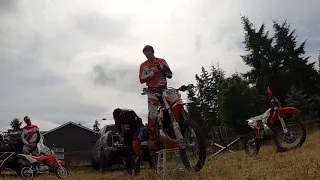 Destry and Cooper Abbott put on clinic at the Mak Sikkar Enduro compound yelm, Washington