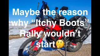 Maybe the reason why "Itchy Boots" Honda Rally wouldn't start.